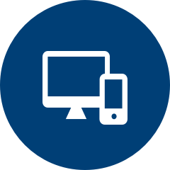 Icon of computer and mobile device